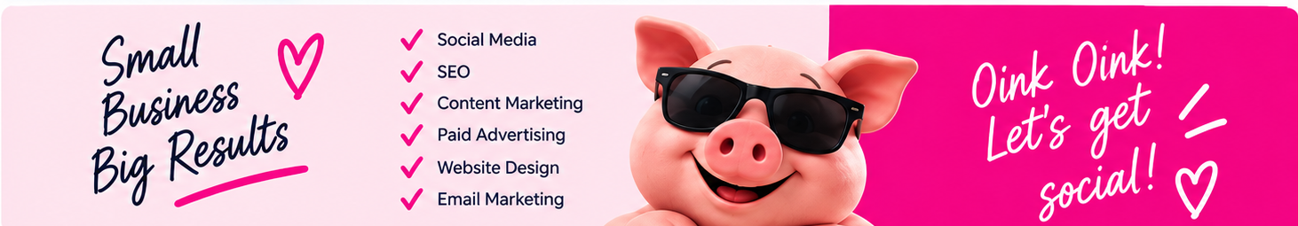 Social Piggy branded services artwork